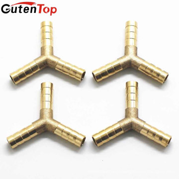 GutenTop Brass Y-Shape 3 Mangueiras Mangueira Barb Connectors Mangueira Barb Adaptador de Acoplamento Acoplamento para Tubo de 6mm